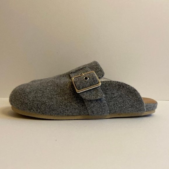 🆕 Treasure & Bond (Nordstrom brand) Mollie Faux Shearling Lined Grey Mule - Picture 8 of 15